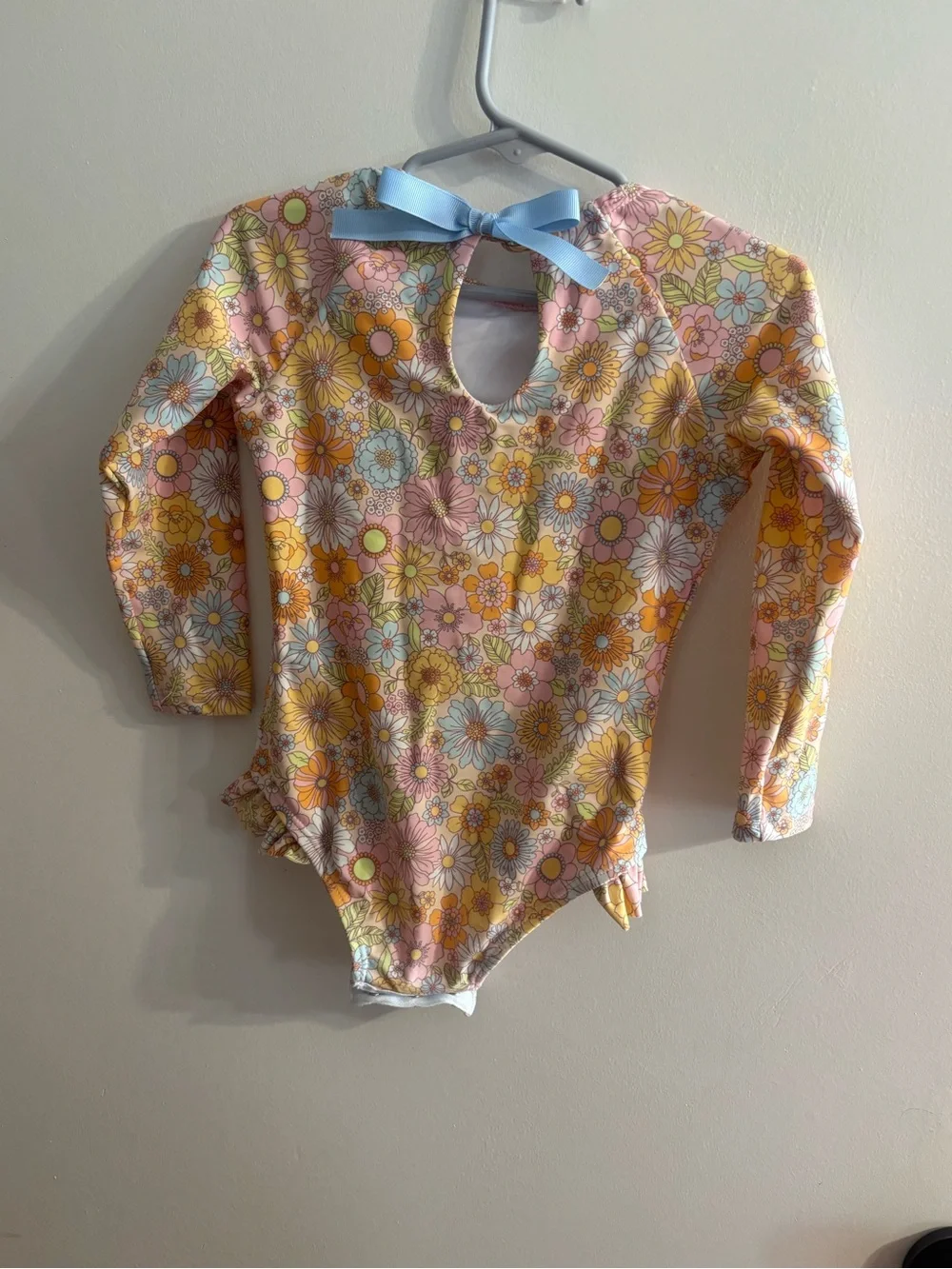 Ollie’s Day Floral Long Sleeve swimsuit size 3-4T
